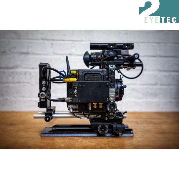 Camera Setup with a CrossBracket used to mount a Teradek Video Transmitter to a ARRI Alexa Mini