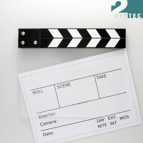 Camera Slate FullSize black/white, clear