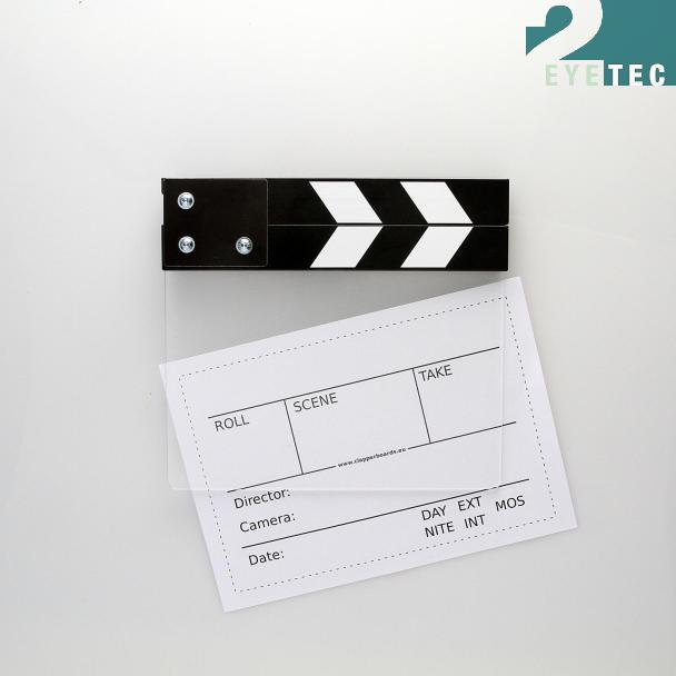 Camera Slate HalfSize black/white, clear