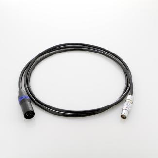 Camera cable with XLR connector and configurable output connector