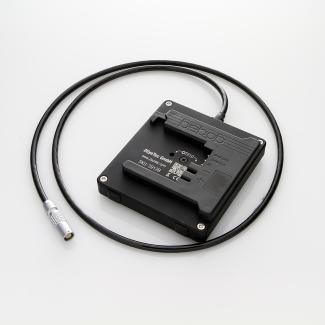 Akkuplatte mit festem Kabelausgang, B-Mount → Lemo 0B.302, Kabelkupplung