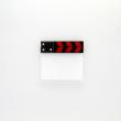 schwarz/rot, blank