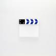 weiß/blau, blank